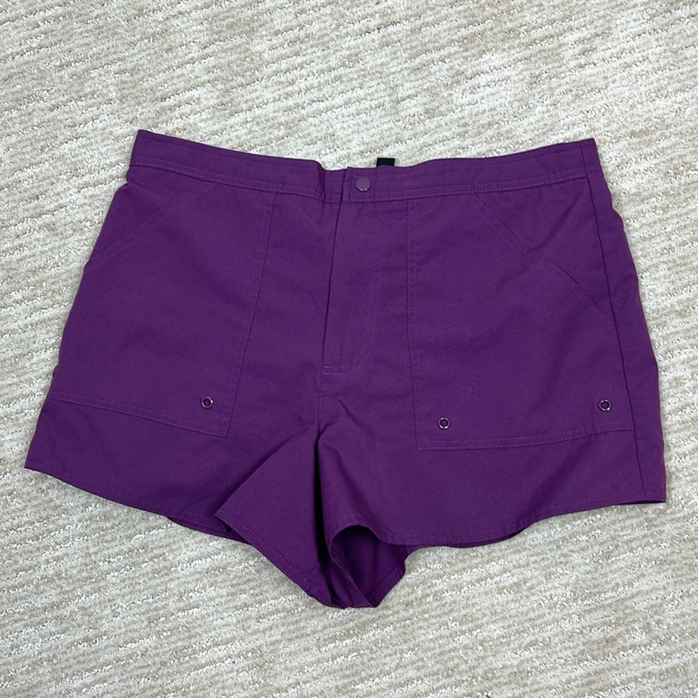 Maxine of Hollywood Women’s 14 Purple Board Swim Shorts 4” Inseam